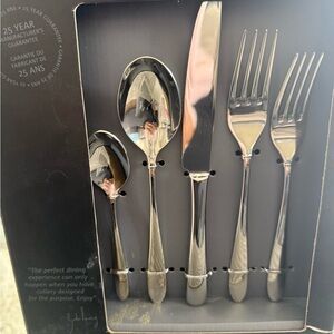 Royal Doulton Gordon Ramsay Polished 20pc Silver Flatware Set